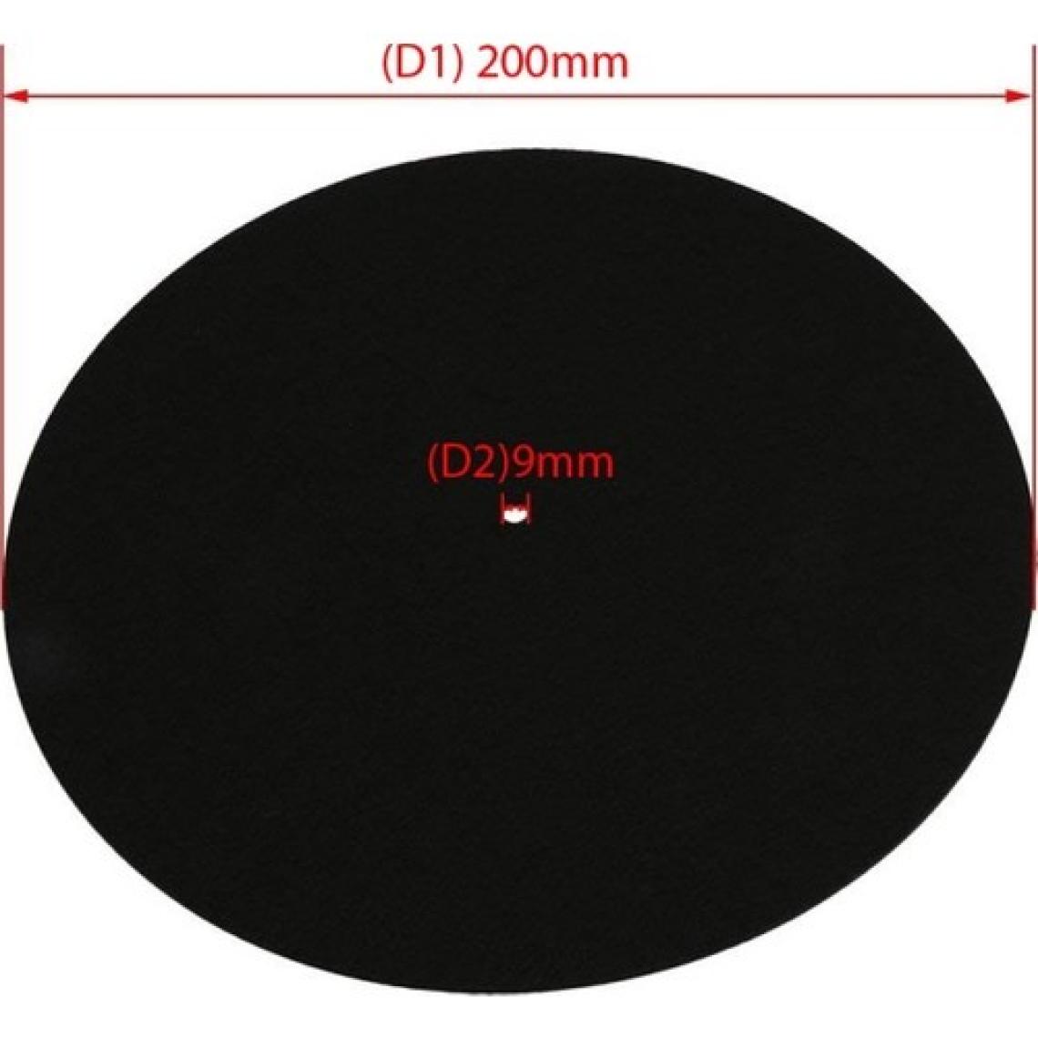 Gdl Retro Antistatik Siyah Ped Keçe 200X9 Mm
