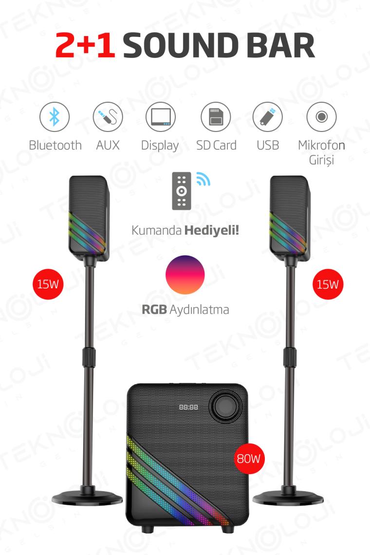 Hepu 2+1 Ev Sinema Ses Sistemi HP-TV02