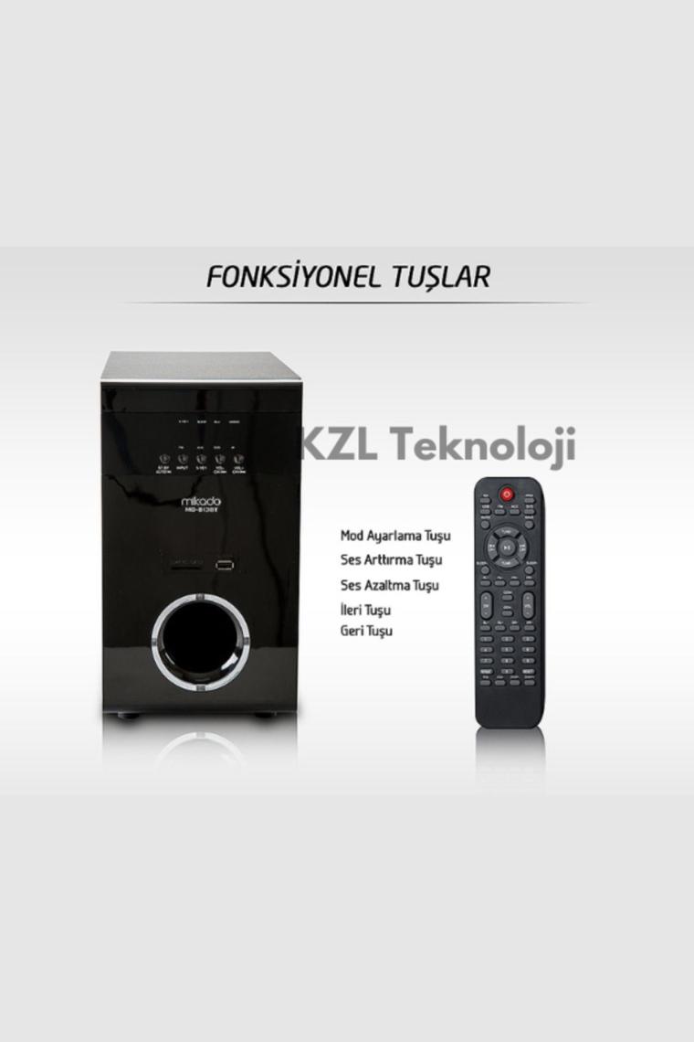 Mikado MD-381BT 40W Usb+Sd+Fm 5+1 Ses Sistemi