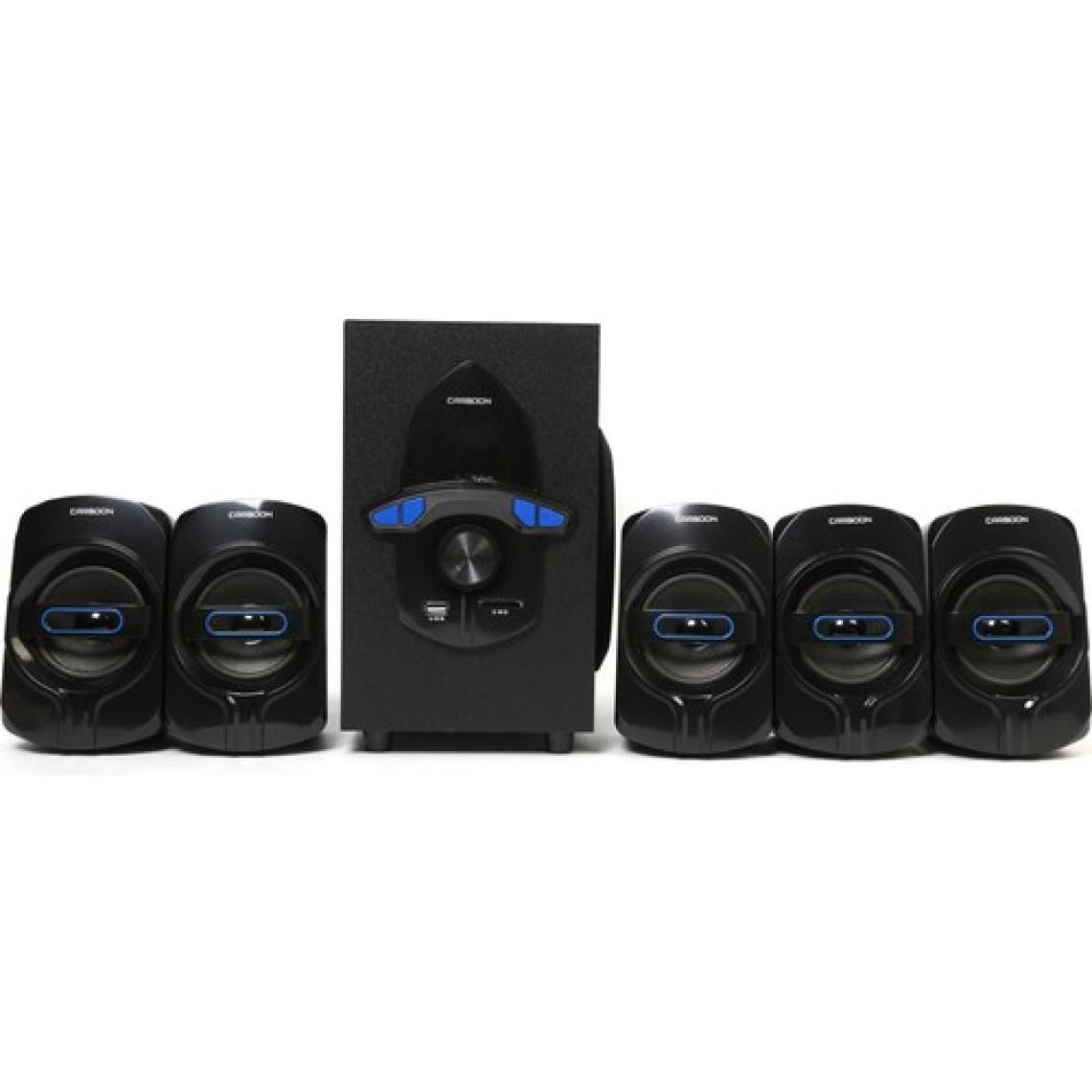 UltraTekno Carboon Serisi TS-52 Bluetoothlu 5+1 Dijital Ekran Radyolu USB Ses Sistemi