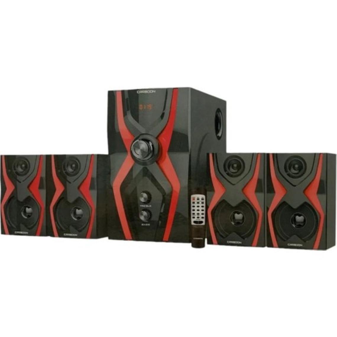 Carboon Serisi Ts-40 52 Watt Bluetoothlu 4+1 Dijital Ekran Radyolu USB Tf Destekli Ses Sistemi