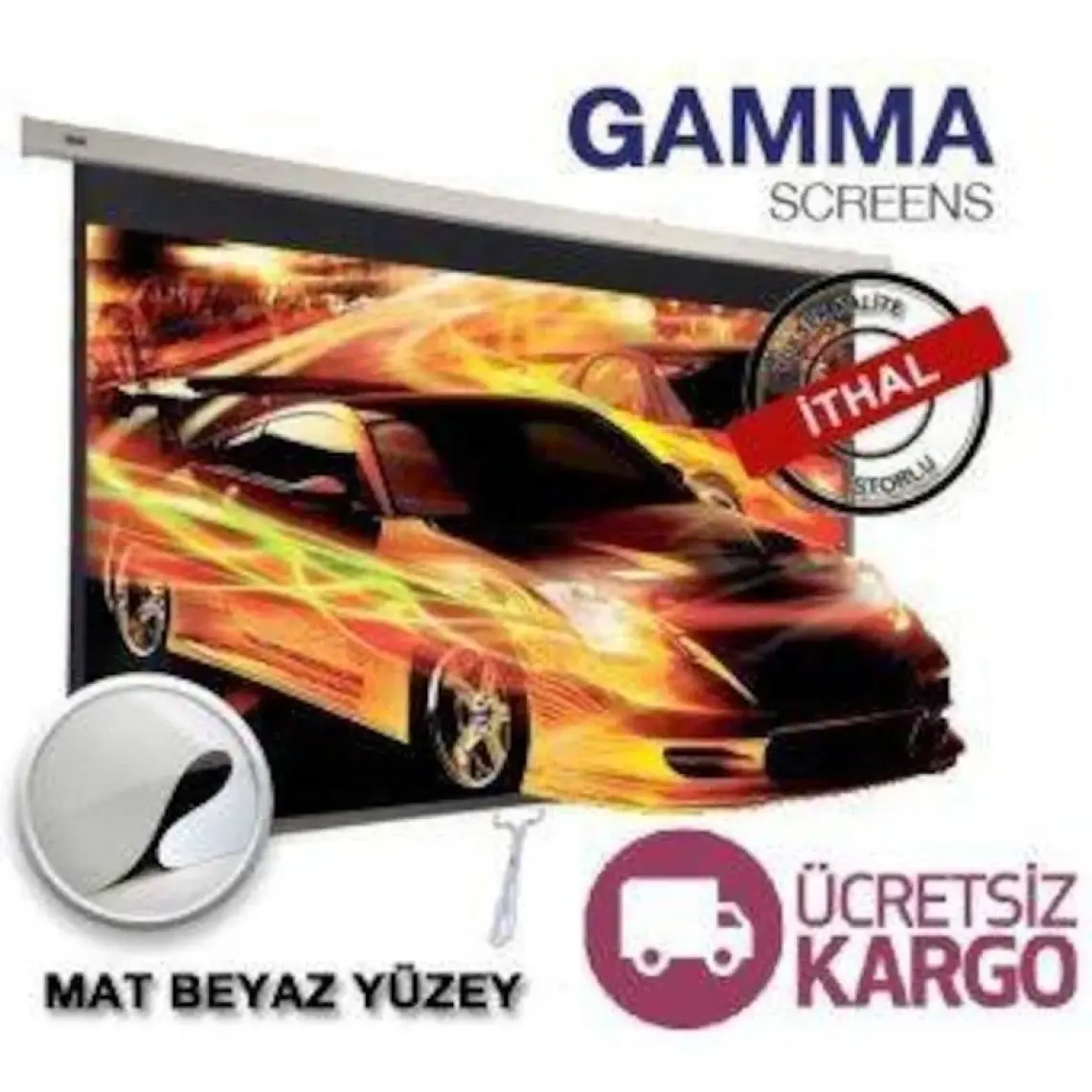 GAMMA SCREENS Gamma Screens 200x200 Storlu Projeksiyon Perdesi