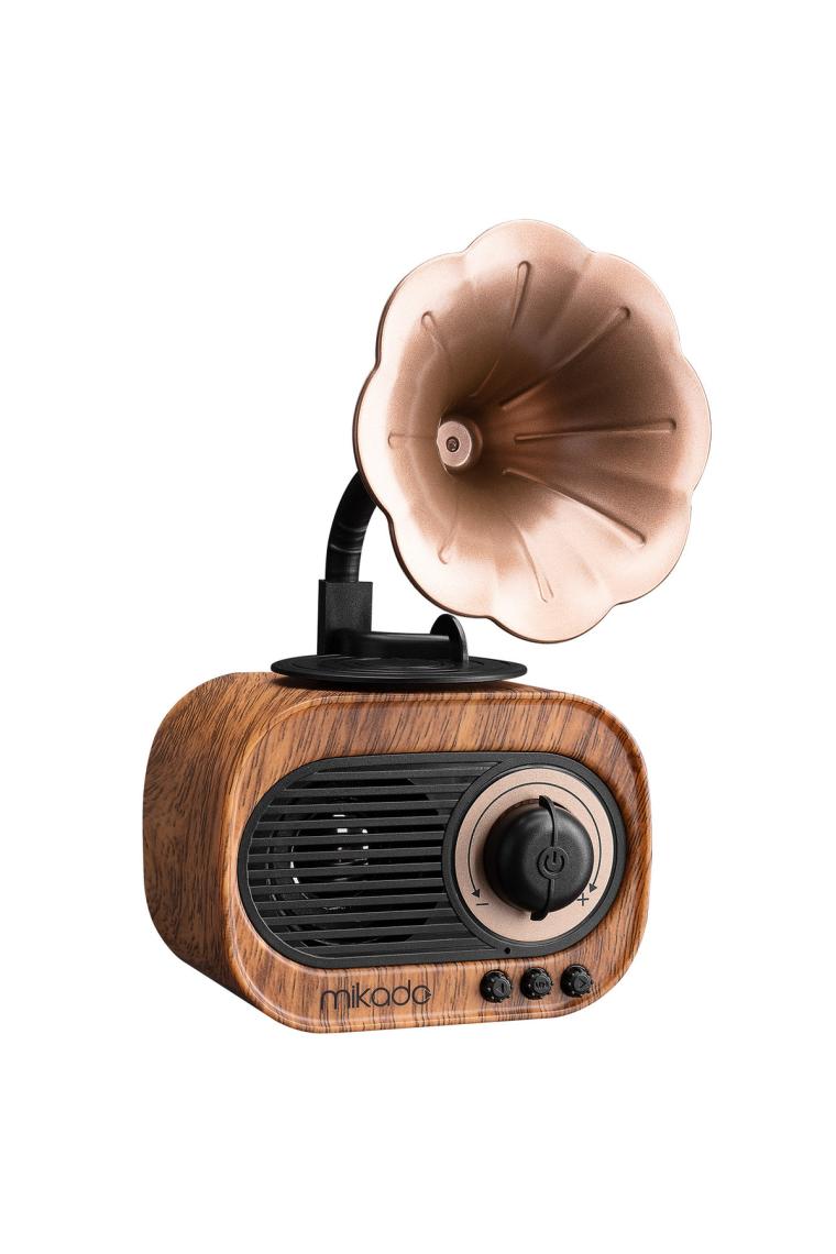Mn s19 Ahşap Usb aux tf Kart bluetooth Klasik Retro Gramofon Müzik Kutusu