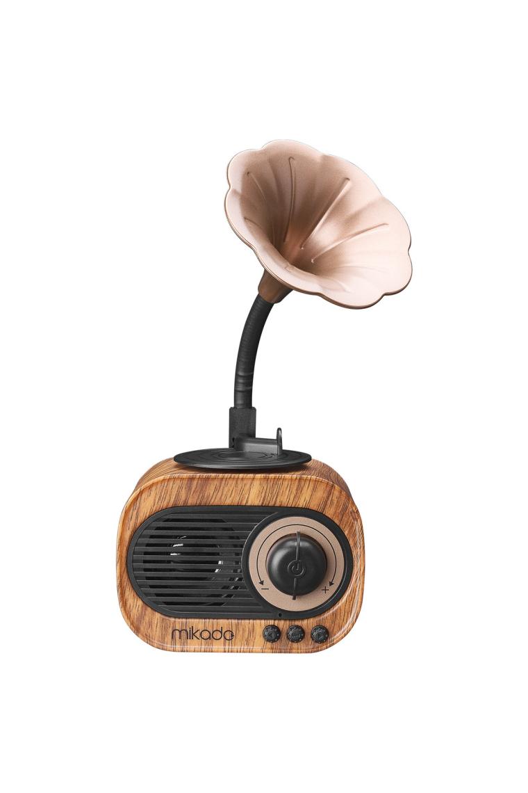 Mn s19 Ahşap Usb aux tf Kart bluetooth Klasik Retro Gramofon Müzik Kutusu