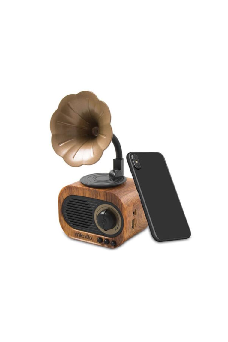 Mn s19 Ahşap Usb aux tf Kart bluetooth Klasik Retro Gramofon Müzik Kutusu