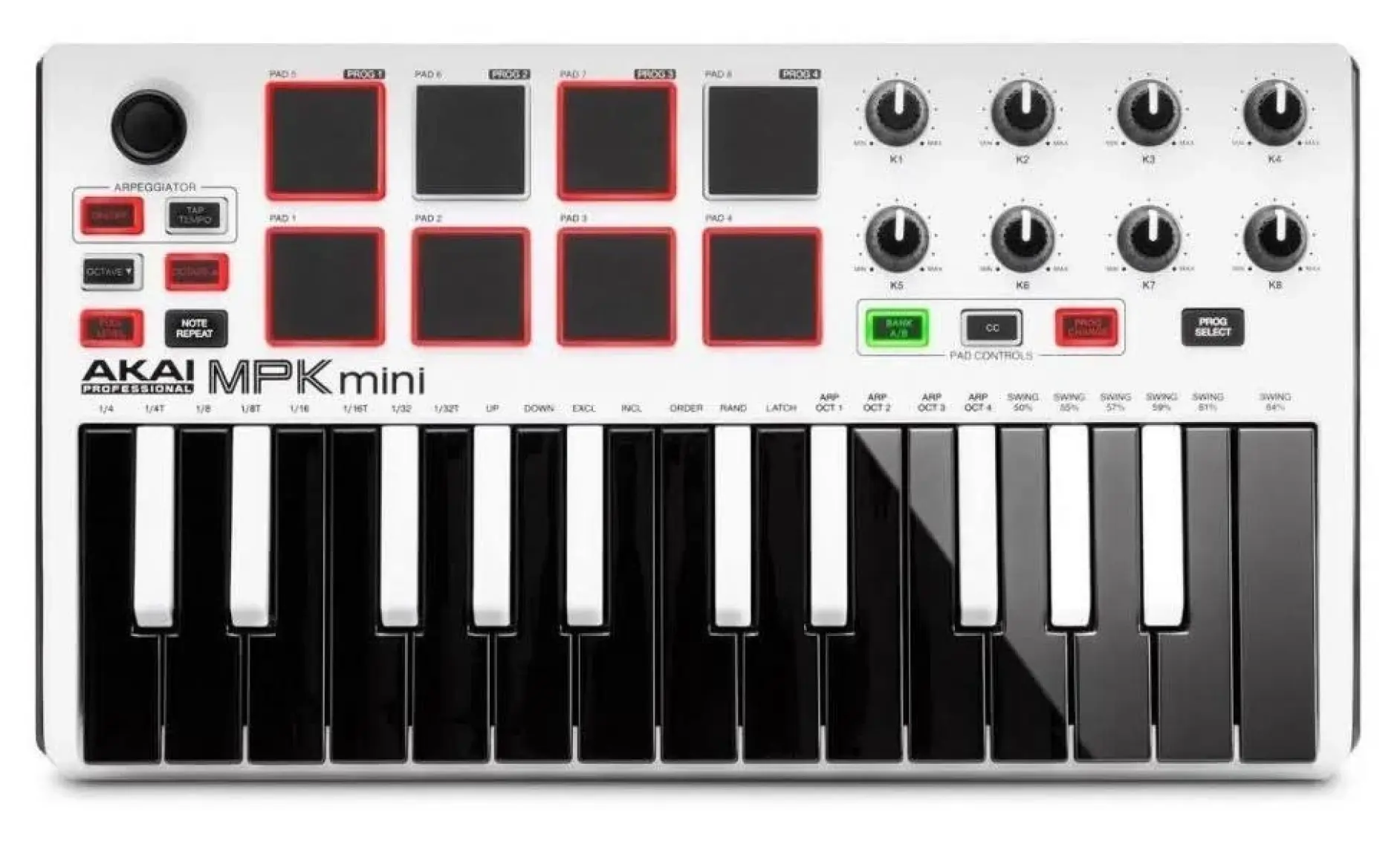 Akai Mpkmini 2 Müzik Prodüksiyonu Klavye Kontrol Cihazı Beyaz