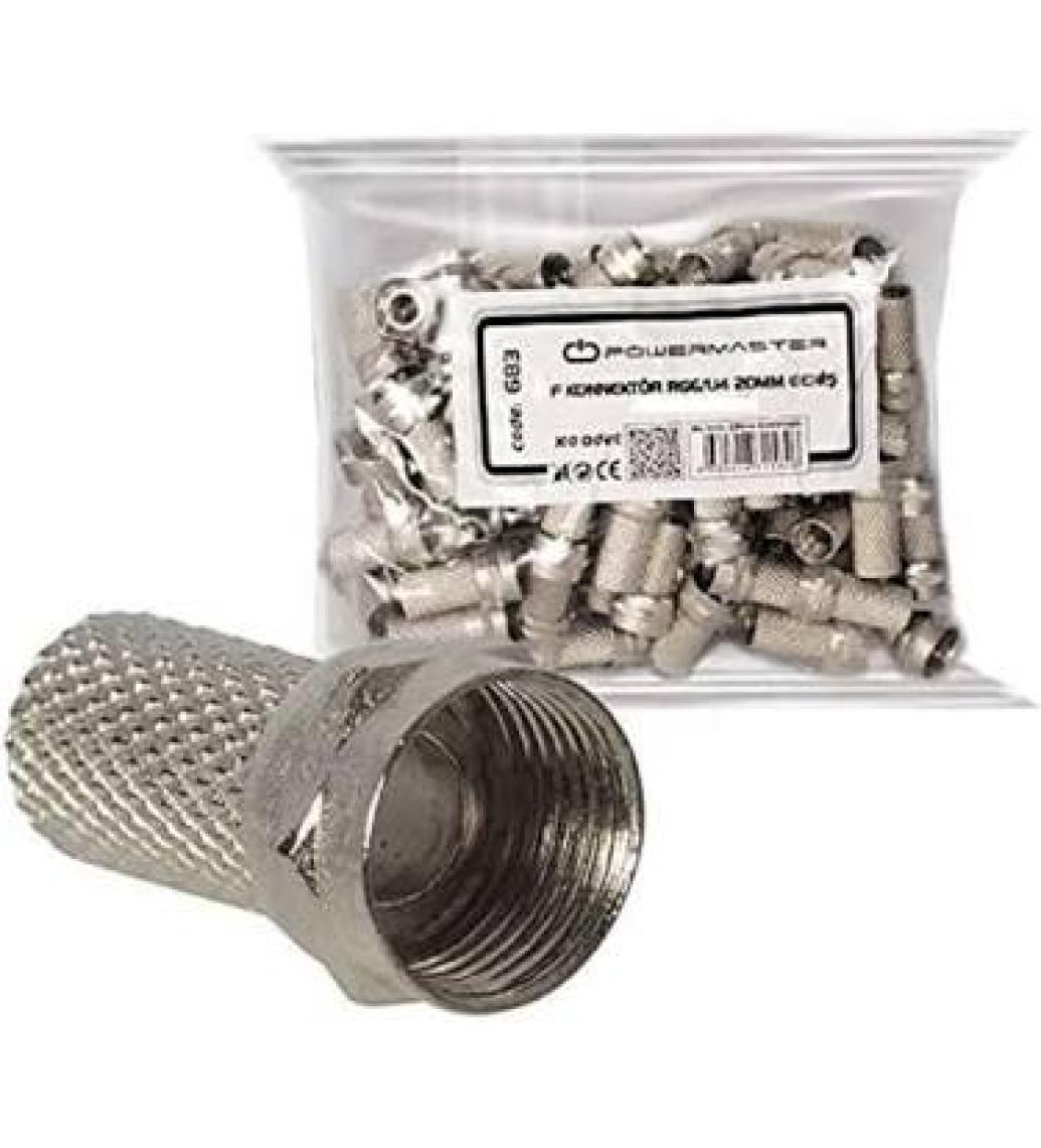 S-Link Sl-F186 18Mmx8 Rg6 50 Li Paket Erkek Connector