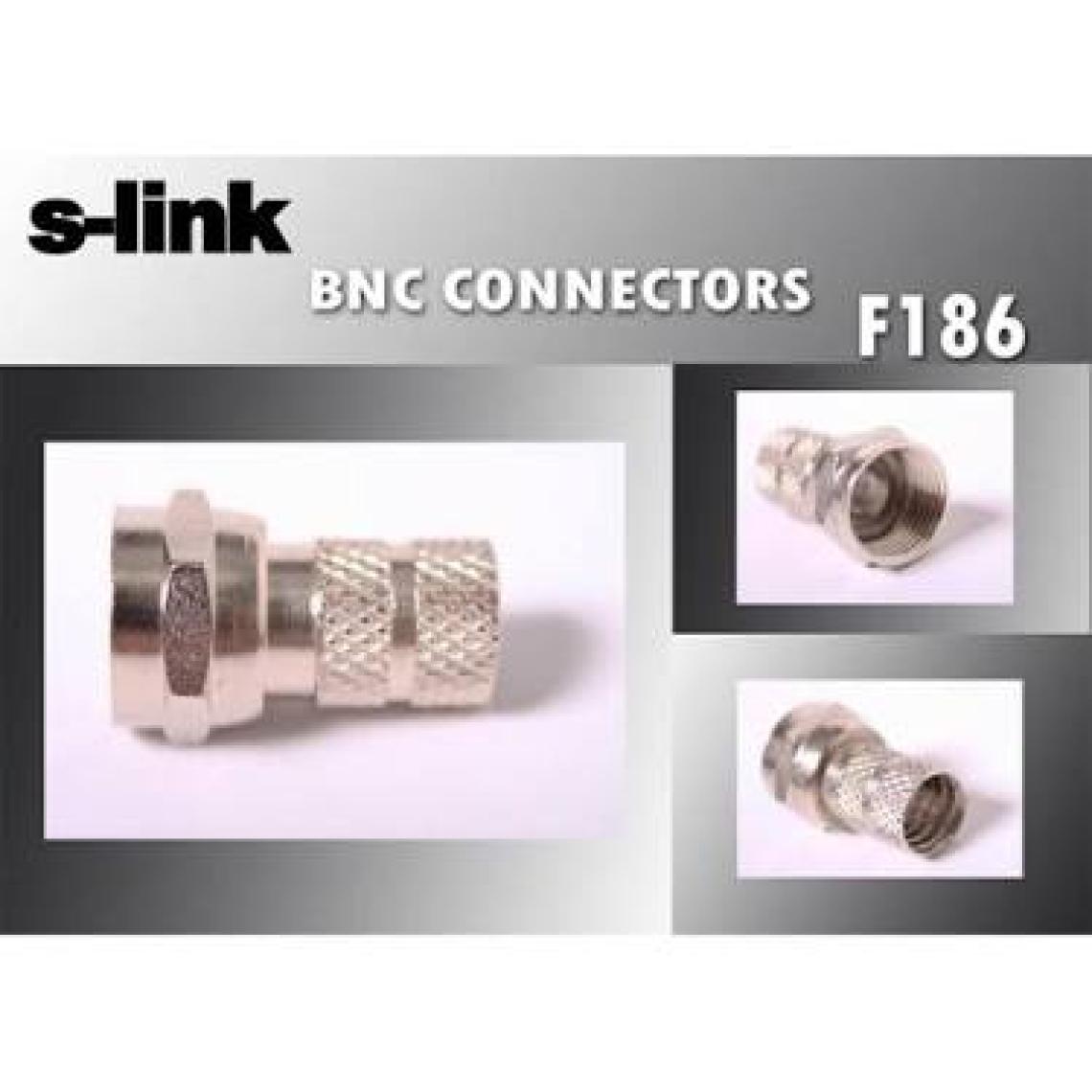 S-Link Sl-F186 18Mmx8 Rg6 50 Li Paket Erkek Connector