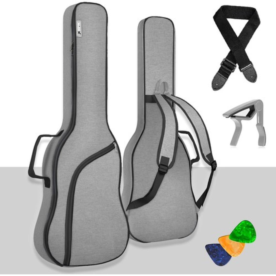 Midex ELC-40PAK Case Elektro Gitar Çantası Gigbag Su Geçirmez Kalın Kılıf (Çanta Askı Capo)