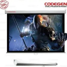 Codegen FAX-30 300x225 cm Storlu Manuel Fiber Glass Projeksiyon Perdesi