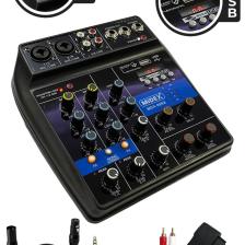 Midex Mdx-999x Ses Kartlı 48v Phantomlu Kayıt Mikseri ( Xlr Kablo Rca Hediye)
