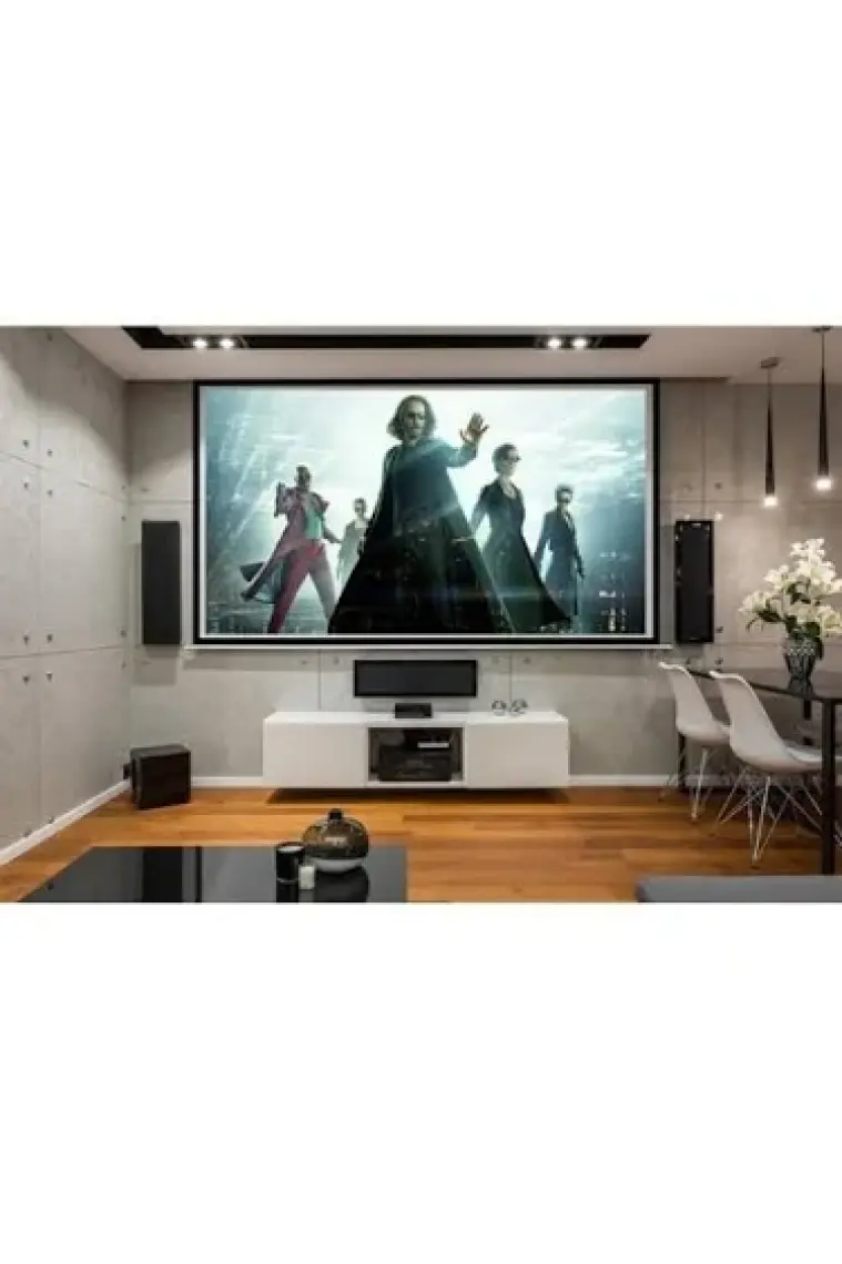 LiteOut 300x225 cm Motorlu Kumandalı Projeksiyon Perdesi