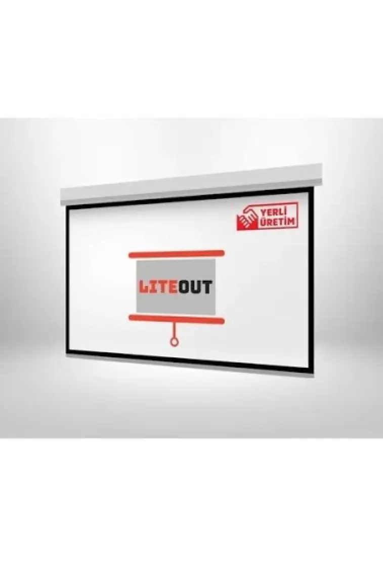 LiteOut 300x225 cm Motorlu Kumandalı Projeksiyon Perdesi