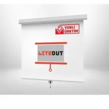 LiteOut 160x160 cm Storlu Manuel Projeksiyon Perdesi