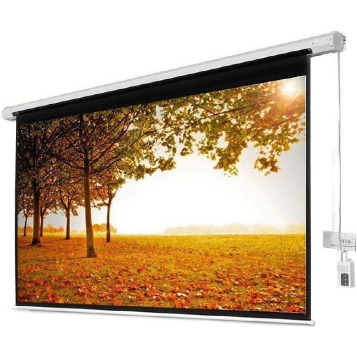 Xbright 300x225cm Motorlu Uzaktan Kumandalı Projeksiyon Perdesi (Arkası Siyah Fonlu) BE-300