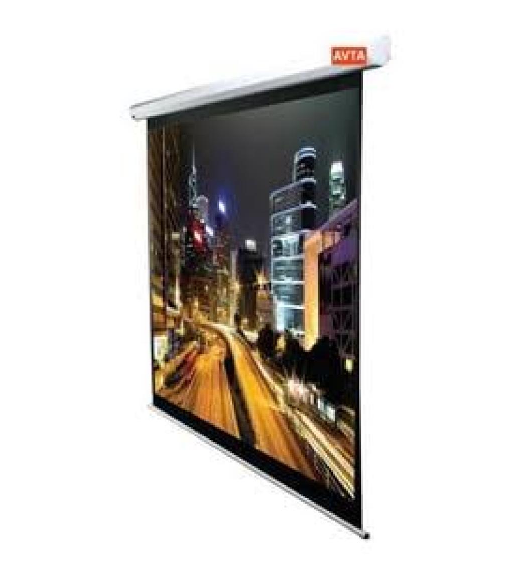 LiteOut LO180M 180x180 cm Motorlu Beyaz Standart Projeksiyon Perdesi (Kumanda Dahil)