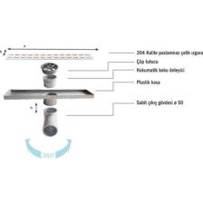 Sukar Duş Kanalı Line/4e Slot Izgara 60 cm