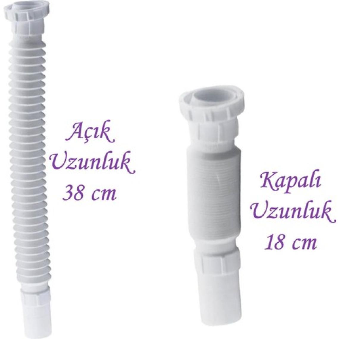 Glaswen Pis Su Giderli Sökülebilir Tas'lı Çift Gider Sifon Körüklü Temizlenebilir Mutfak Banyo Lavabo Boru