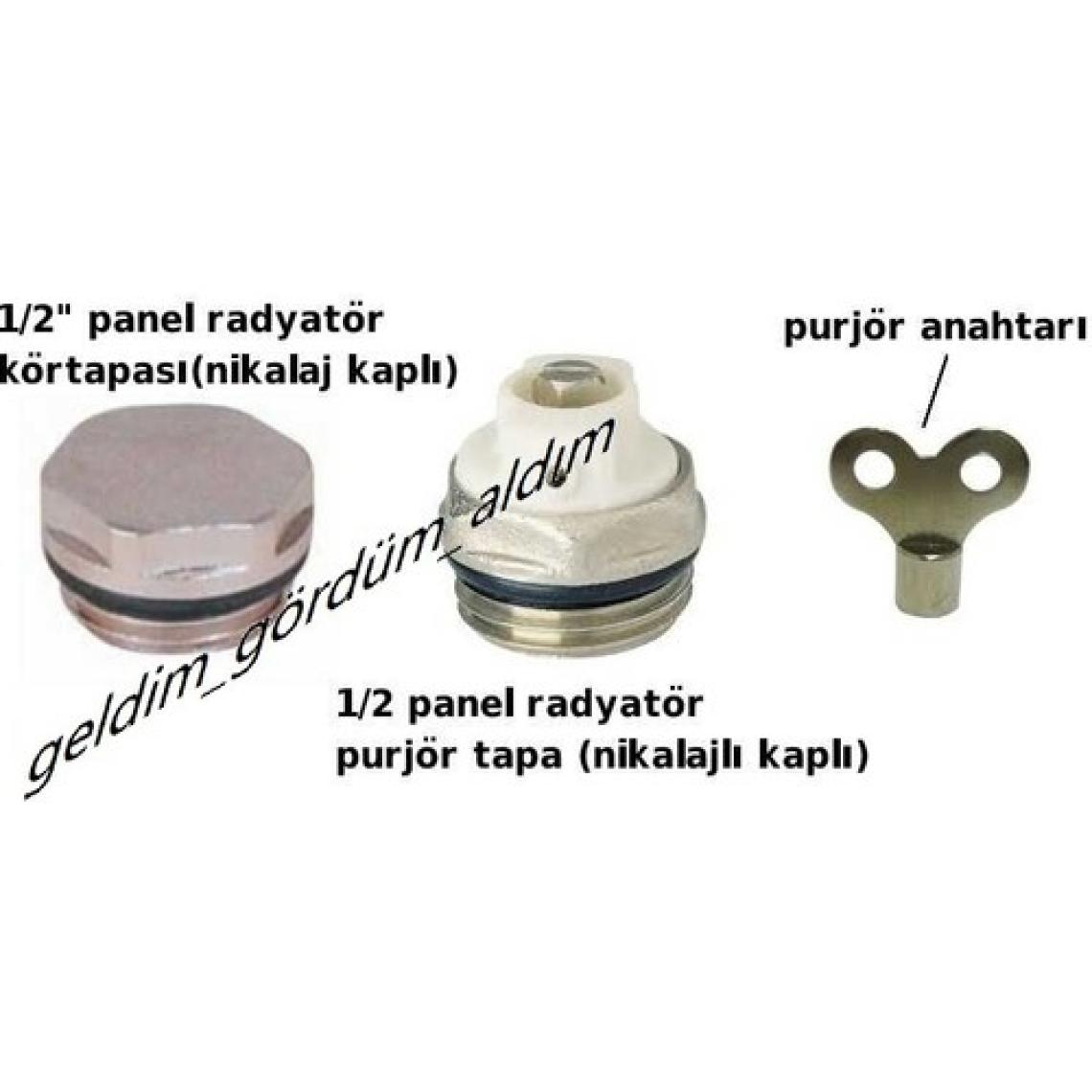 BEZE Prujör Purjör - Purjör Anahtarı ve Tapa ( Radyatör Havlupan Montaj Set )