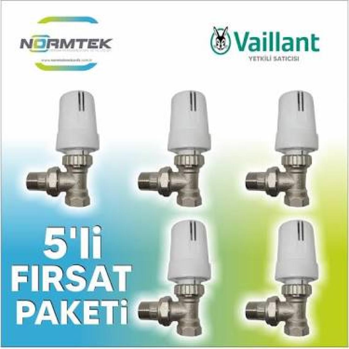Vaillant 1/2" Köşe Termostatik Radyatör Vanası