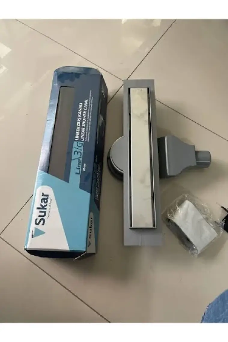Sukar Duş Kanalı Line/4e Plain Izgara 50 cm