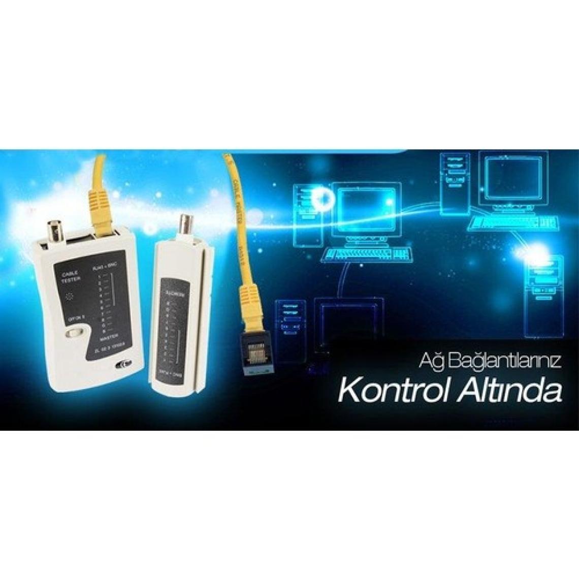 Powermaster CAT5-CAT6-RJ45-BNC Kablo Test Cihazı