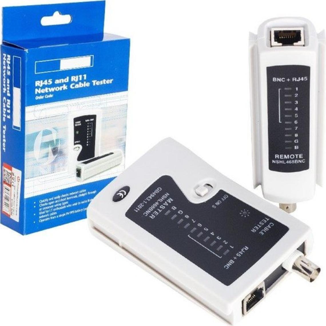 Powermaster CAT5-CAT6-RJ45-BNC Kablo Test Cihazı