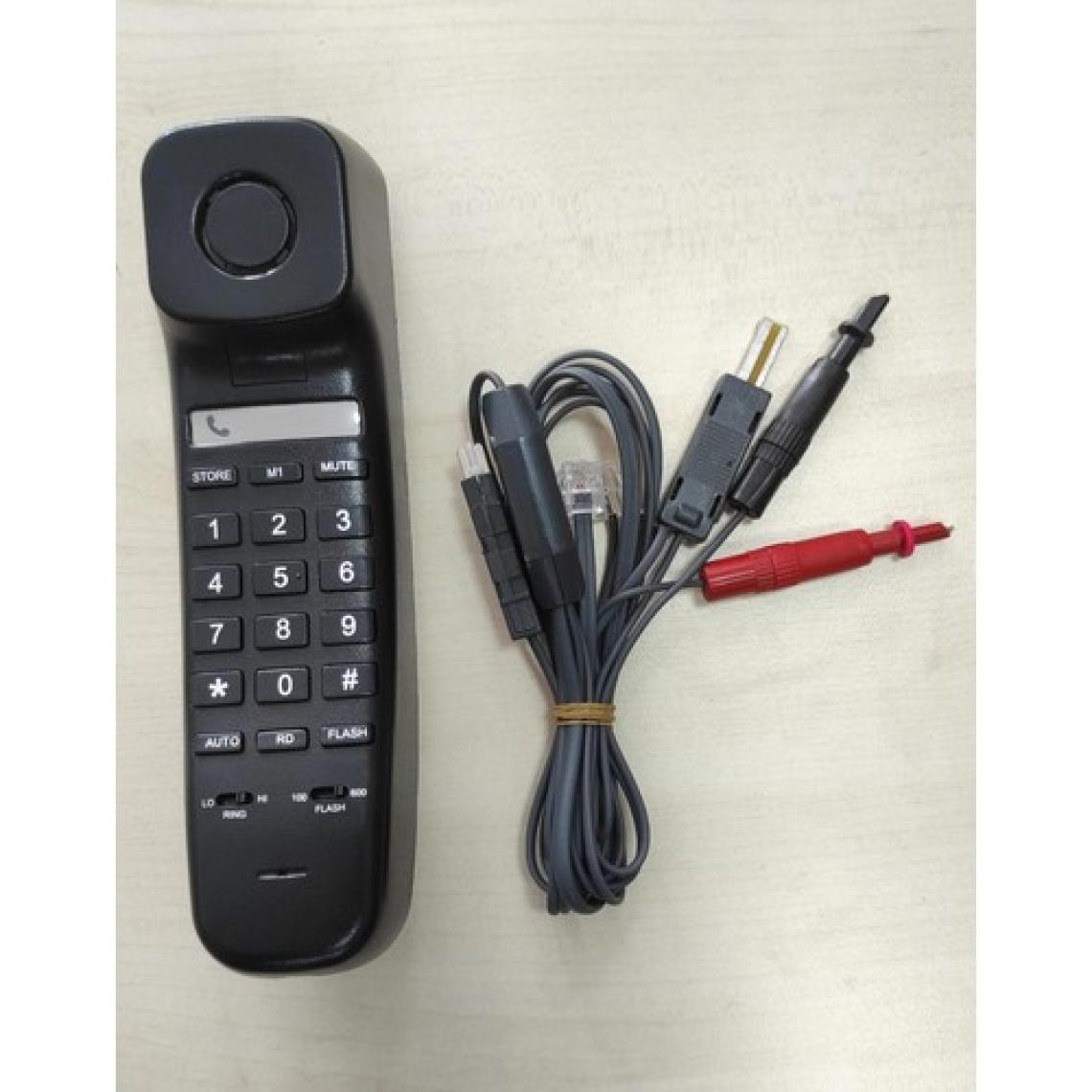 Karel Test Telefonu Siyah (Kesmeli Kesmesiz Test Kablolu)