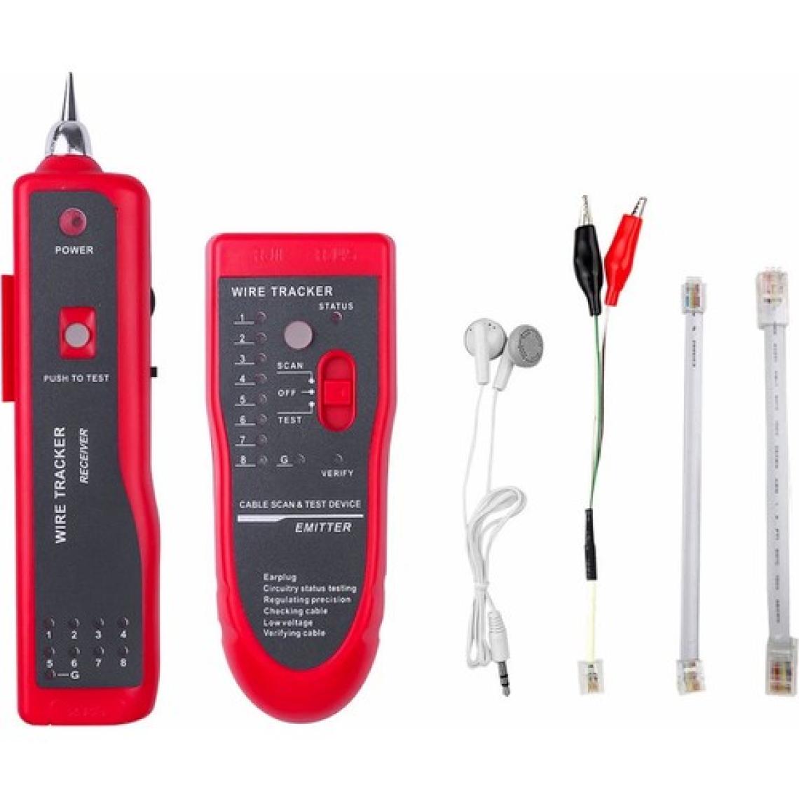 Aogo Bili Bili Kablo Bulucu Test Cihazı Ethernet Ağ Kablosu Test Kiti RJ11 RJ45 Cat5/6 Lan Kablo Izleyici