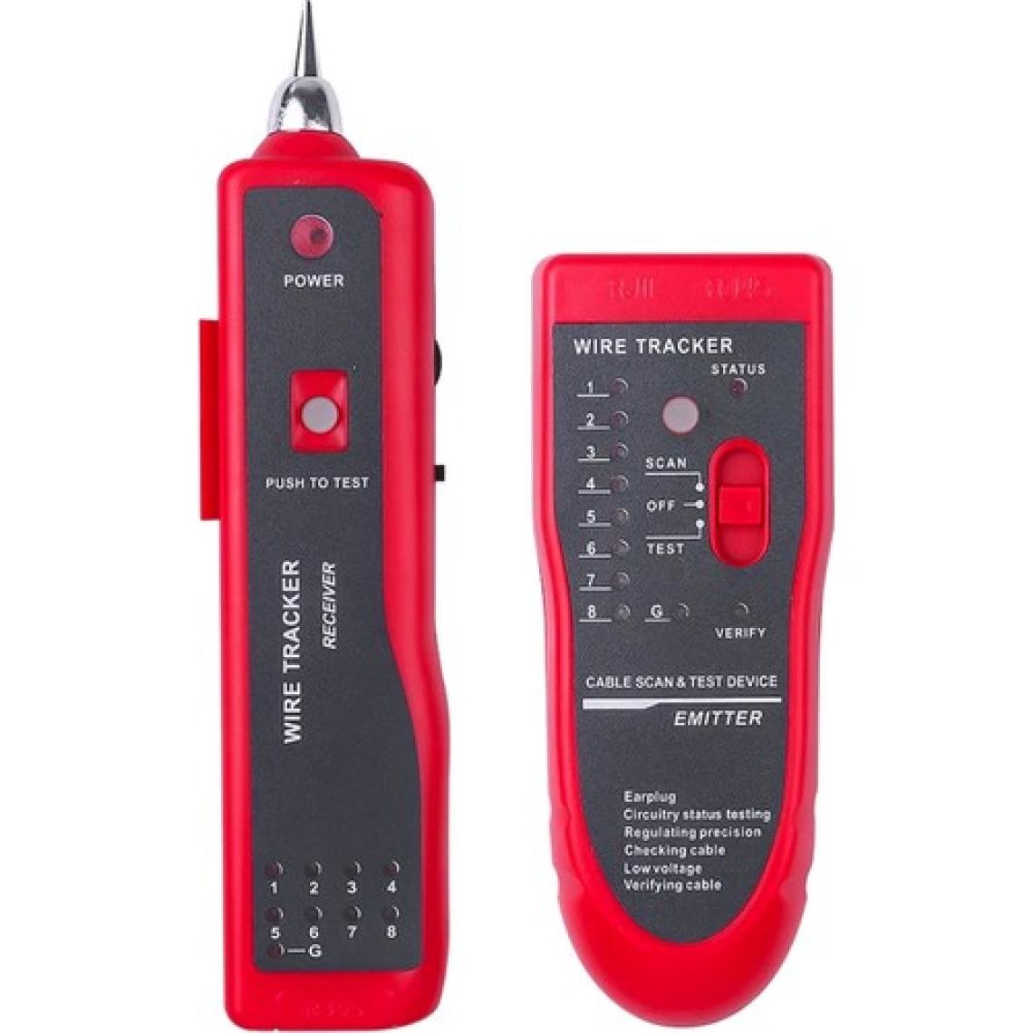 Aogo Bili Bili Kablo Bulucu Test Cihazı Ethernet Ağ Kablosu Test Kiti RJ11 RJ45 Cat5/6 Lan Kablo Izleyici