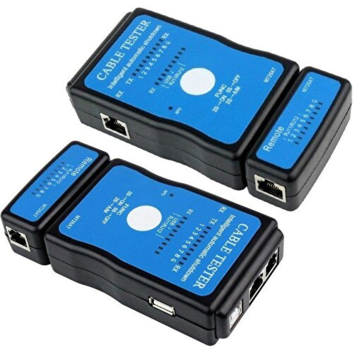 Powermaster USB-RJ11-RJ45-CAT5-CAT6 Kablo Test Cihazı