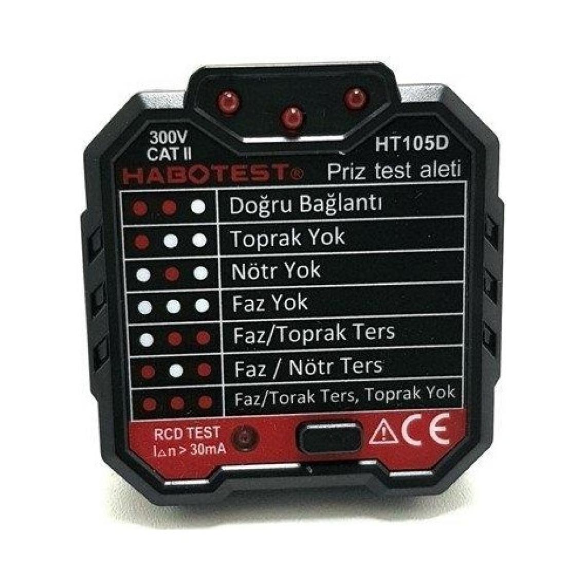 Habotest HT-105D Priz Test Aleti