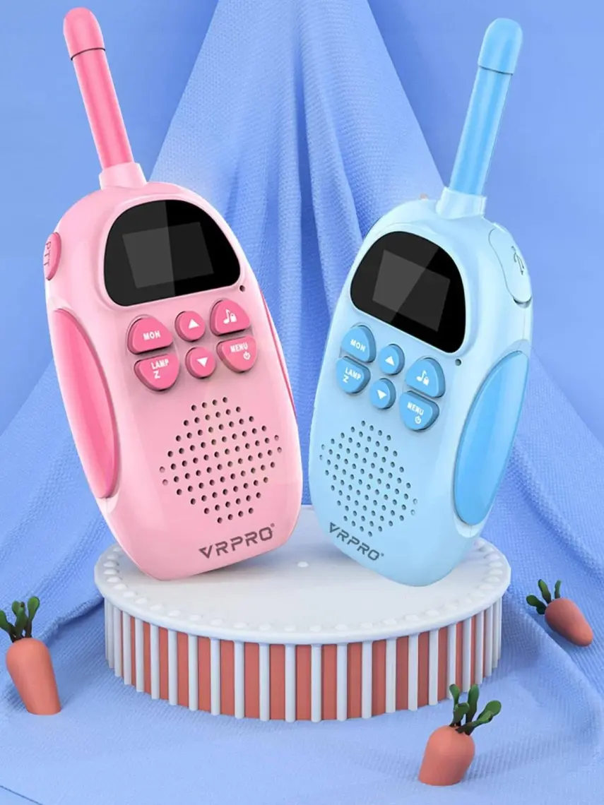 Vrpro Bebek Telsizi Walkie Talkie Mavi-Pembe