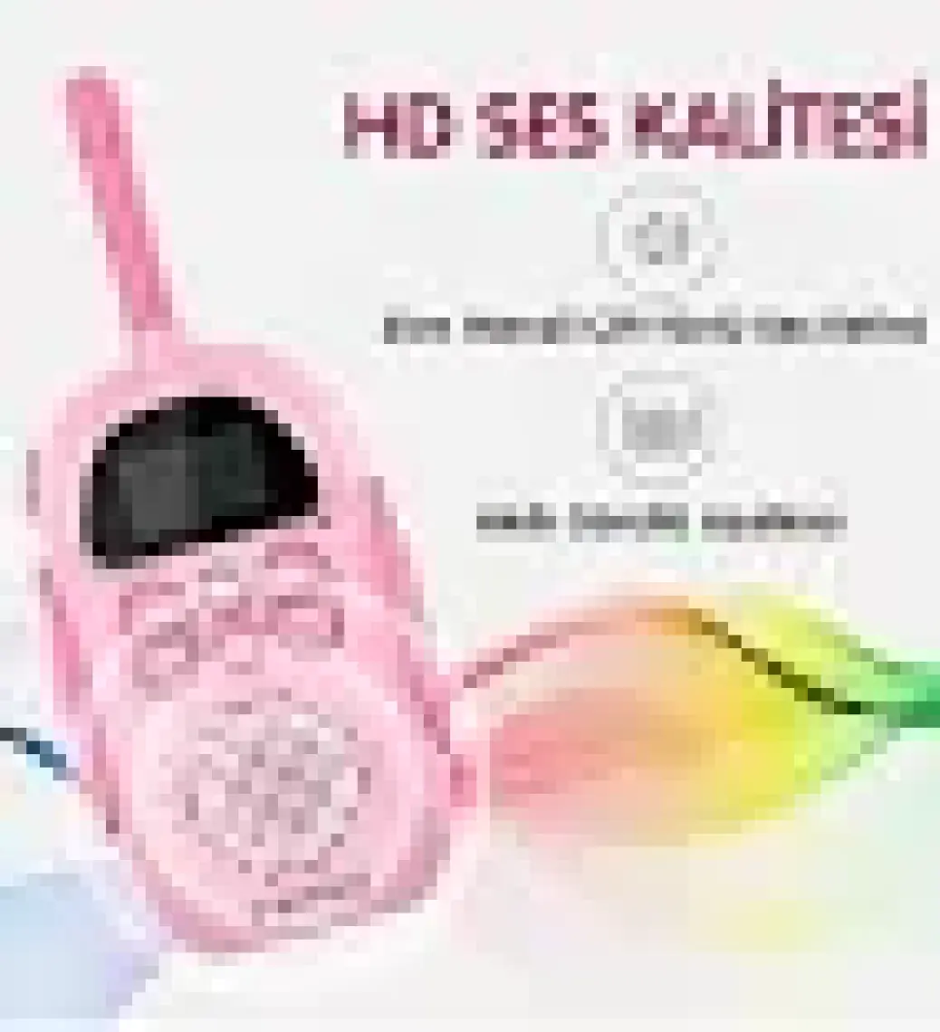 Vrpro Bebek Telsizi Walkie Talkie Mavi-Pembe