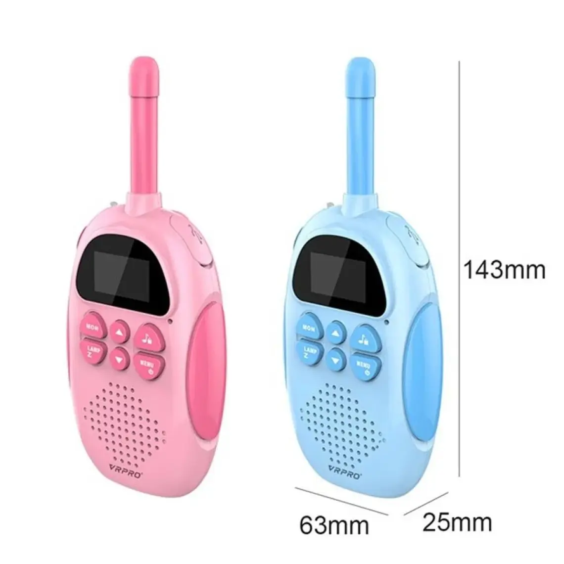 Vrpro Bebek Telsizi Walkie Talkie Mavi-Pembe