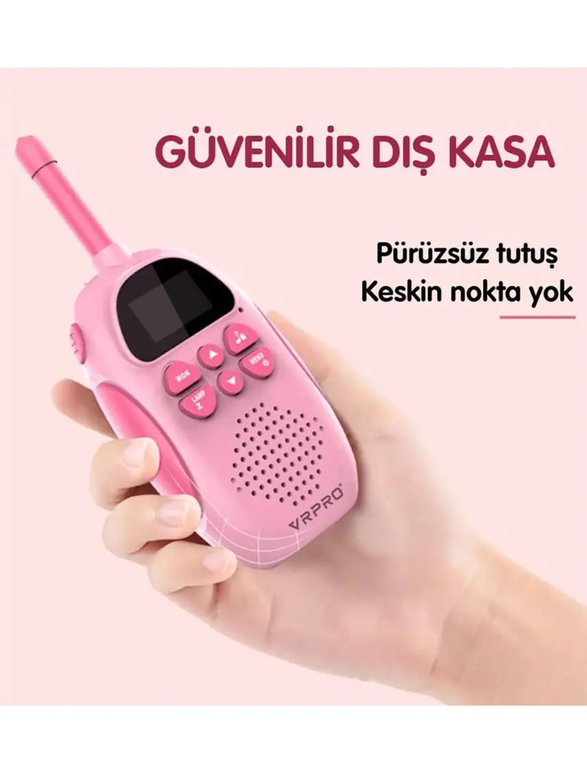 Vrpro Bebek Telsizi Walkie Talkie Mavi-Pembe