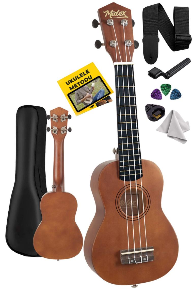 Ukx-233m Kahverengi Concert Ukulele (ASKI ÇANTA METOD PENA)