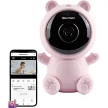 Neutron Ninni Söyleyen Gece Görüşlü IP Bebek İzleme Kamerası Pembe