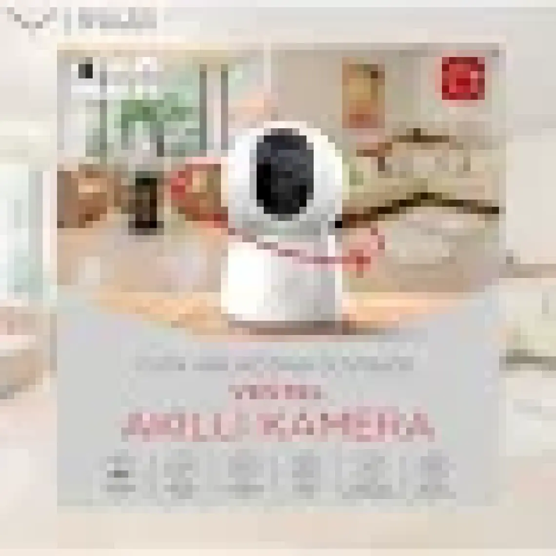 Vestel Akıllı WiFi IP Kamera - Full HD 1080p, 355° Dönme ve 60° Eğilme, Beyaz, 10m Gece Görüşü, 2.4G Kablosuz Bağlantı