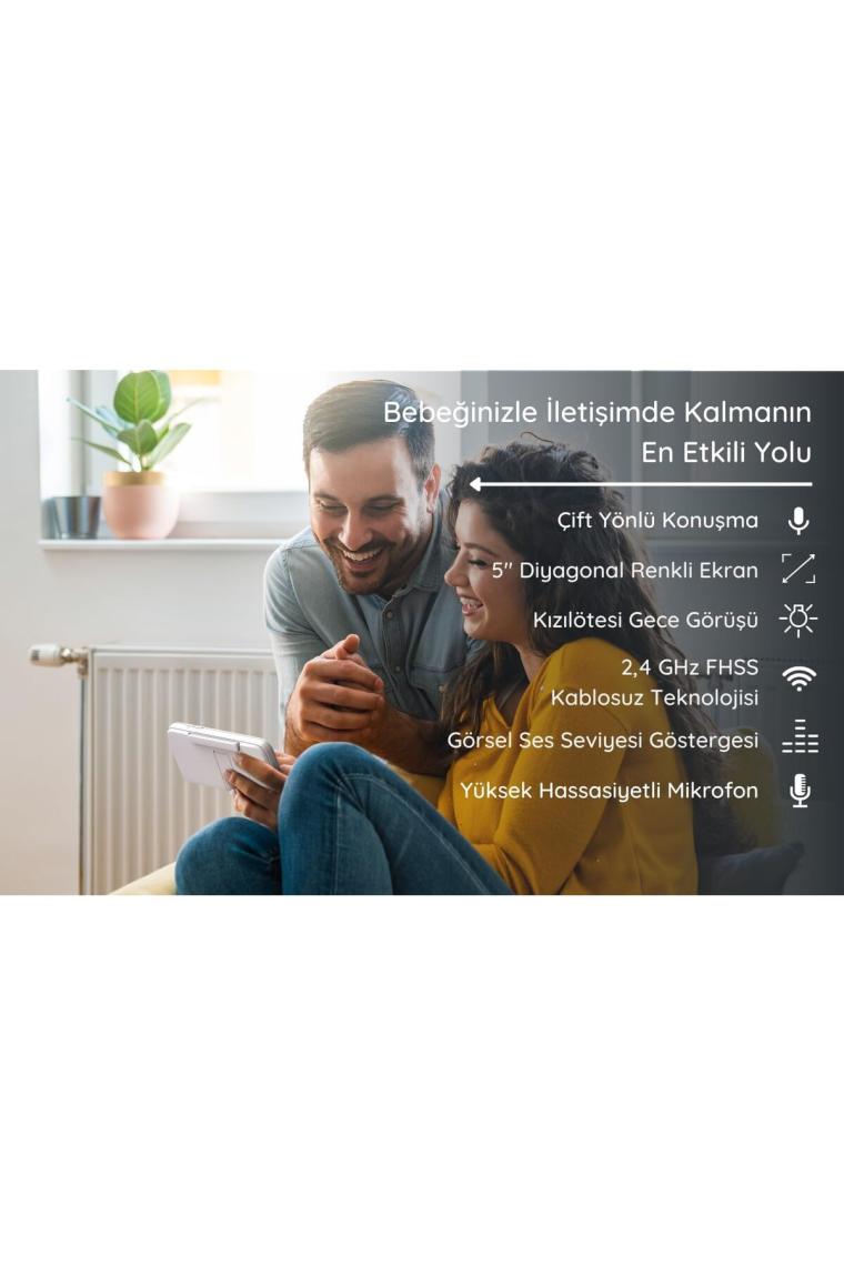 Hubble Nursery View Pro 5" Dijital Video Bebek Kamerası