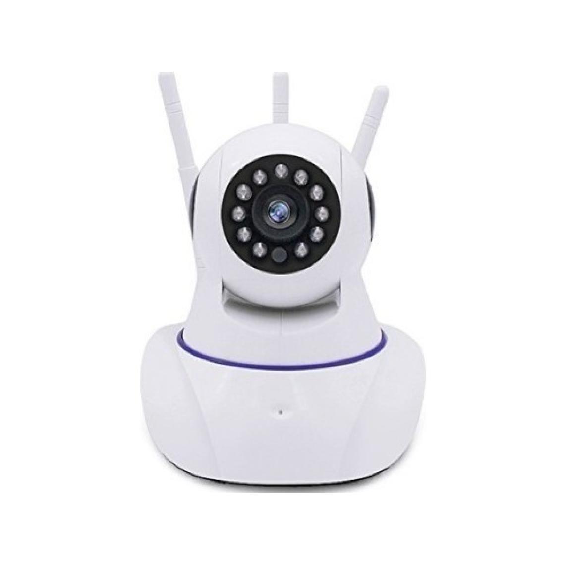 İthalcim Hd 360 Derece Wifi Ip Kamera Gece Görüş 3 Antenli Güvenlik ve Bebek Izleme Kamerası