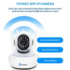 Yoosee Mini Otomatik Ev Güvenlik Kapalı Ip Kamera Gözetim Kablosuz Wifi Kamera Bebek Izleme Monitörü