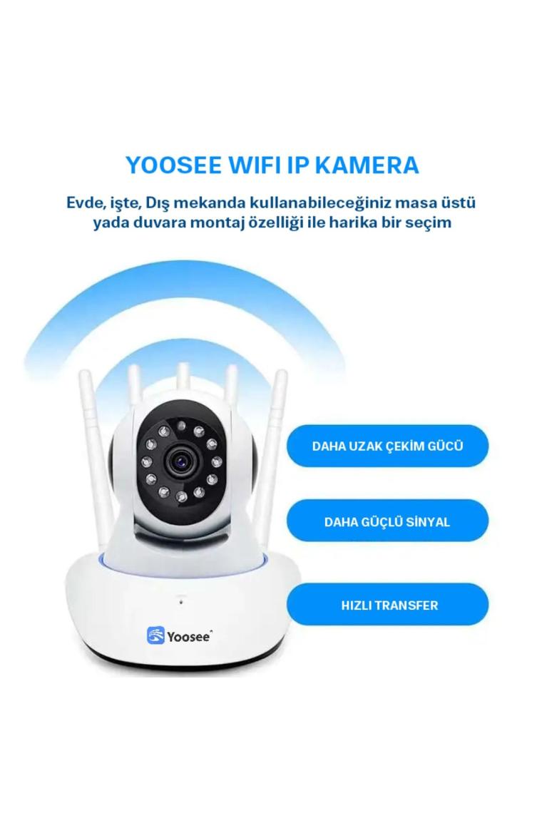 Yoosee Mini Otomatik Ev Güvenlik Kapalı Ip Kamera Gözetim Kablosuz Wifi Kamera Bebek Izleme Monitörü