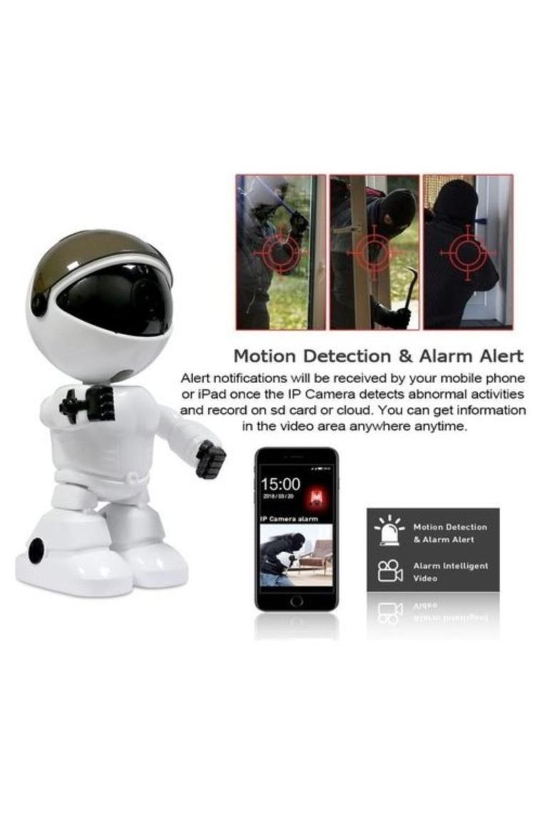 Lisa Butik 1080P Robot Görünümlü Wifi Ip Bebek Bakıcı Güvenlik Kamerası Kablosuz Gece Görüşlü