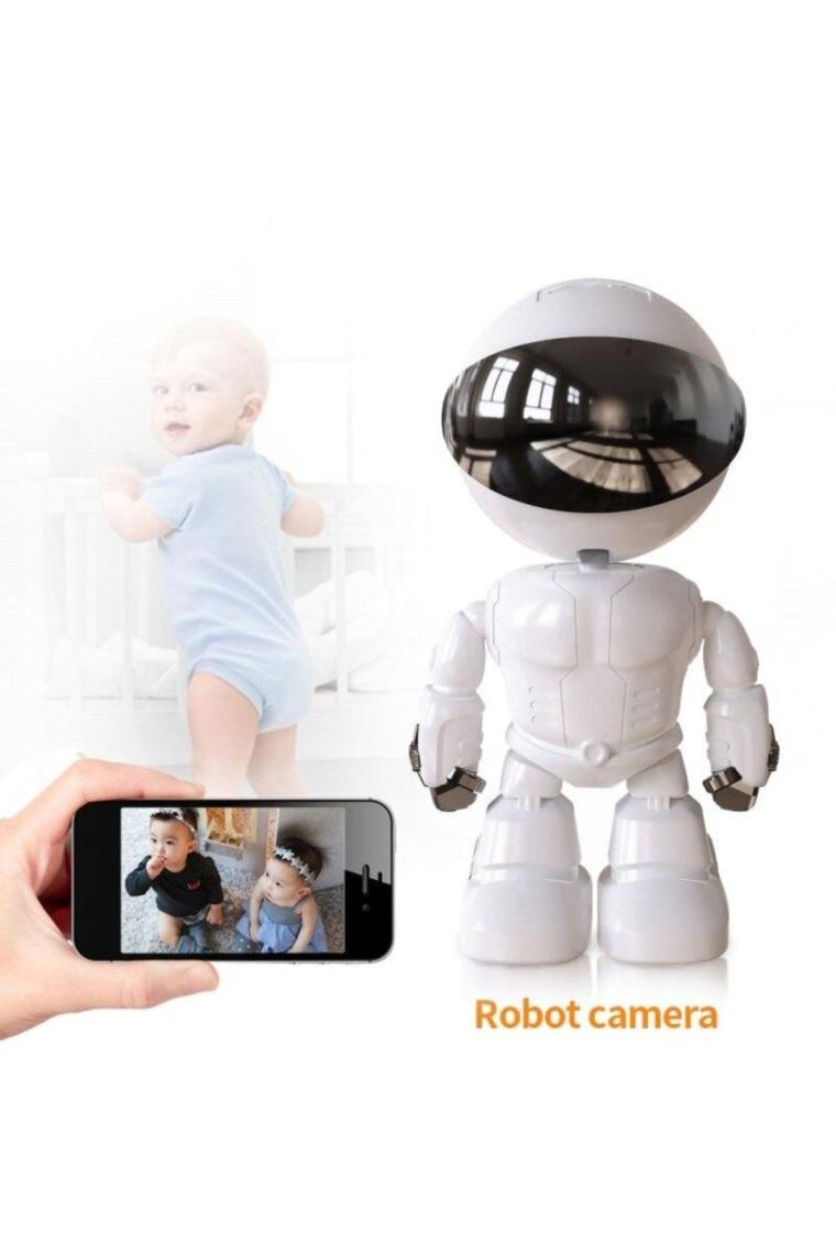 Lisa Butik 1080P Robot Görünümlü Wifi Ip Bebek Bakıcı Güvenlik Kamerası Kablosuz Gece Görüşlü