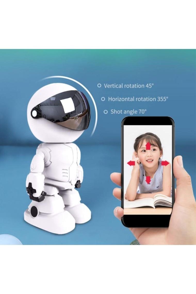 Lisa Butik 1080P Robot Görünümlü Wifi Ip Bebek Bakıcı Güvenlik Kamerası Kablosuz Gece Görüşlü