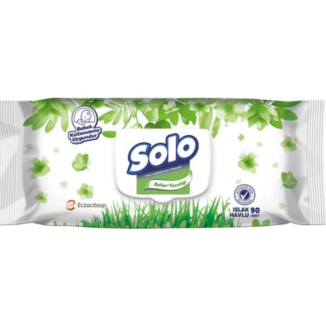 Solo Islak Havlu 90 Yaprak Kapaklı