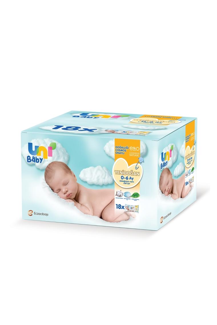 Uni Baby Yenidoğan Islak Mendil 18'li 720 Yaprak