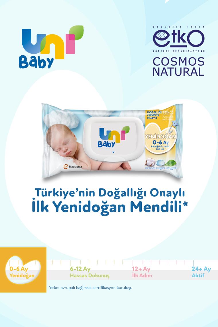 Uni Baby Yenidoğan Islak Mendil 18'li 720 Yaprak