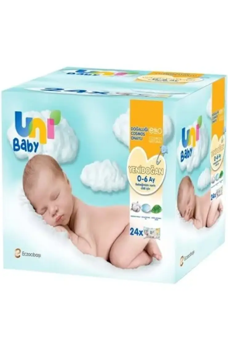 Uni Baby Yenidogan Islak Pamuk Mendil 24x40 ( 960 Yaprak)